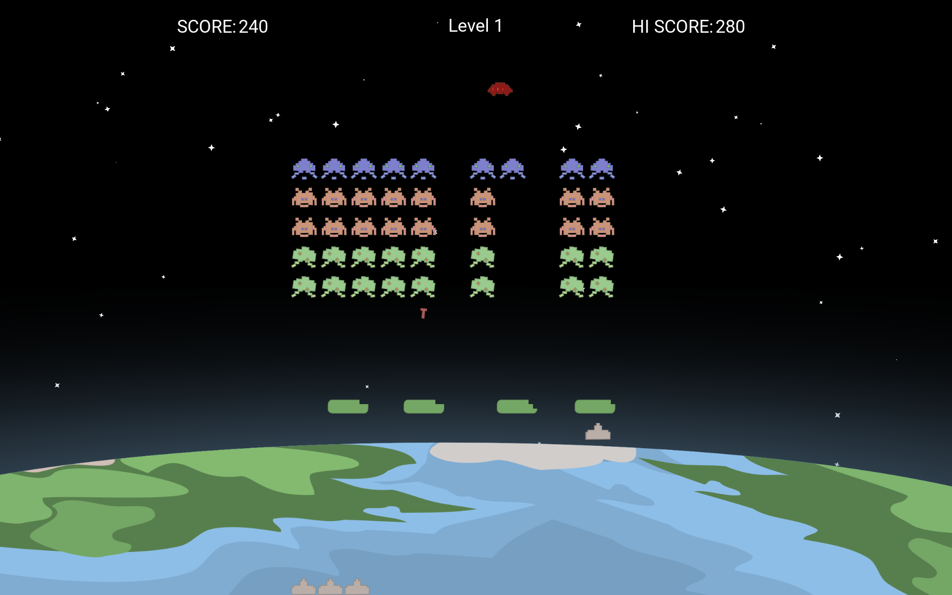 Screenshot of Space Invaders: Tribute to the Classic